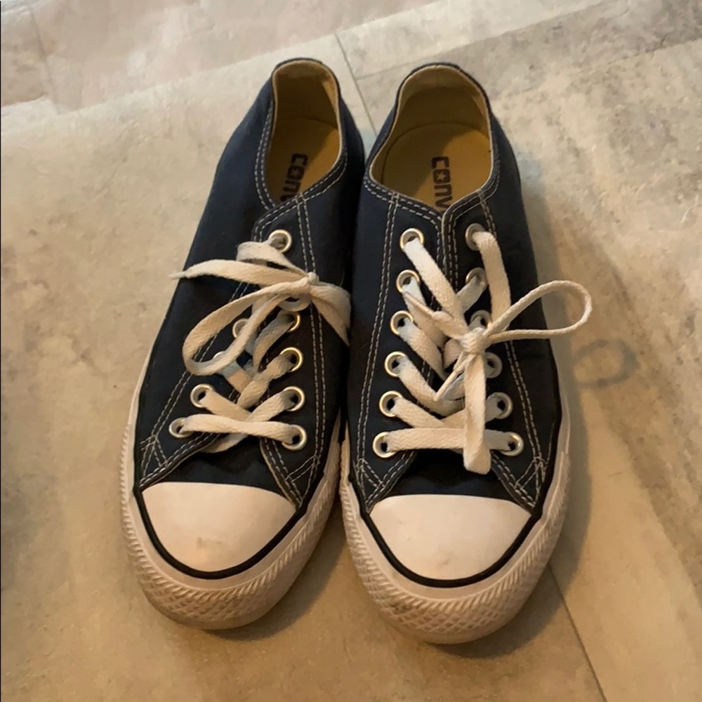 Navy Blue All Star Converse sneakers